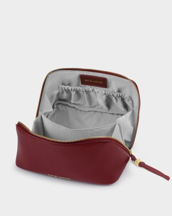 Soho Medium Make up/ Wash Bag- Cherry
