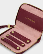 Slim Jewelry Case- A Little Sparkle- Cherry