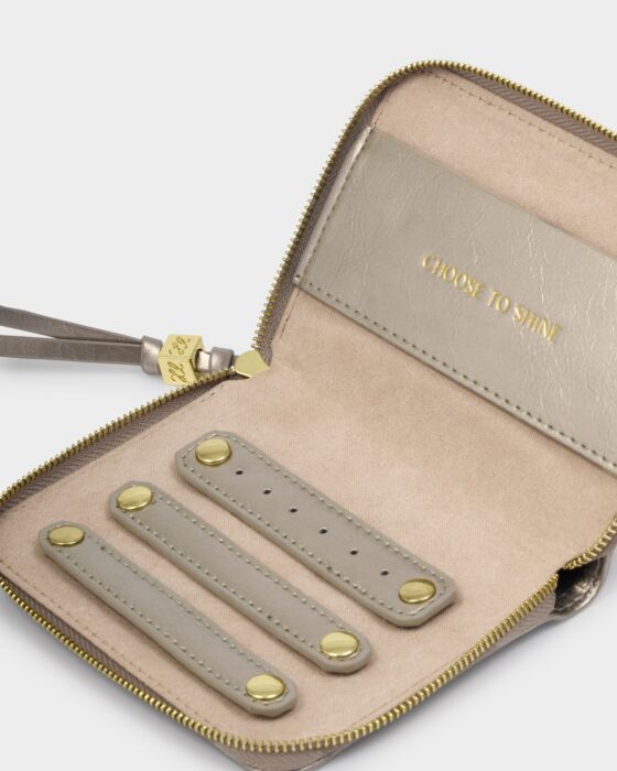 Slim Jewelry Case- Choose to Shine- Pewter