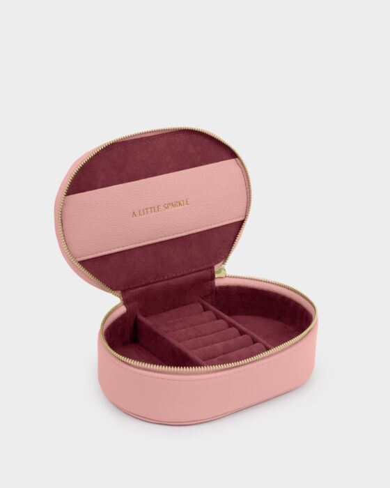 Oval Jewelry Box- Rose Pink