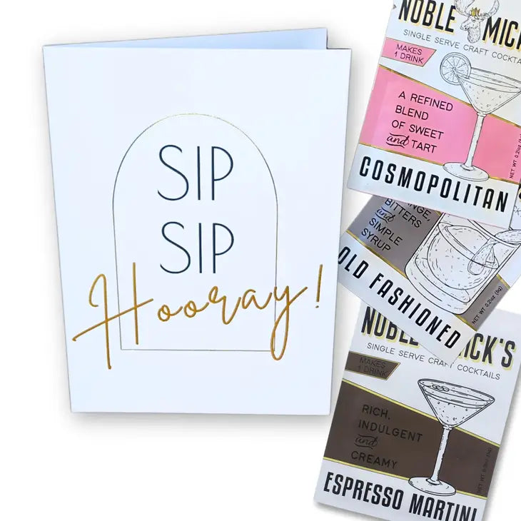 SIP SIP Hooray Cocktail Greeting Card