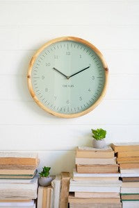 Time Flies Wall Clock