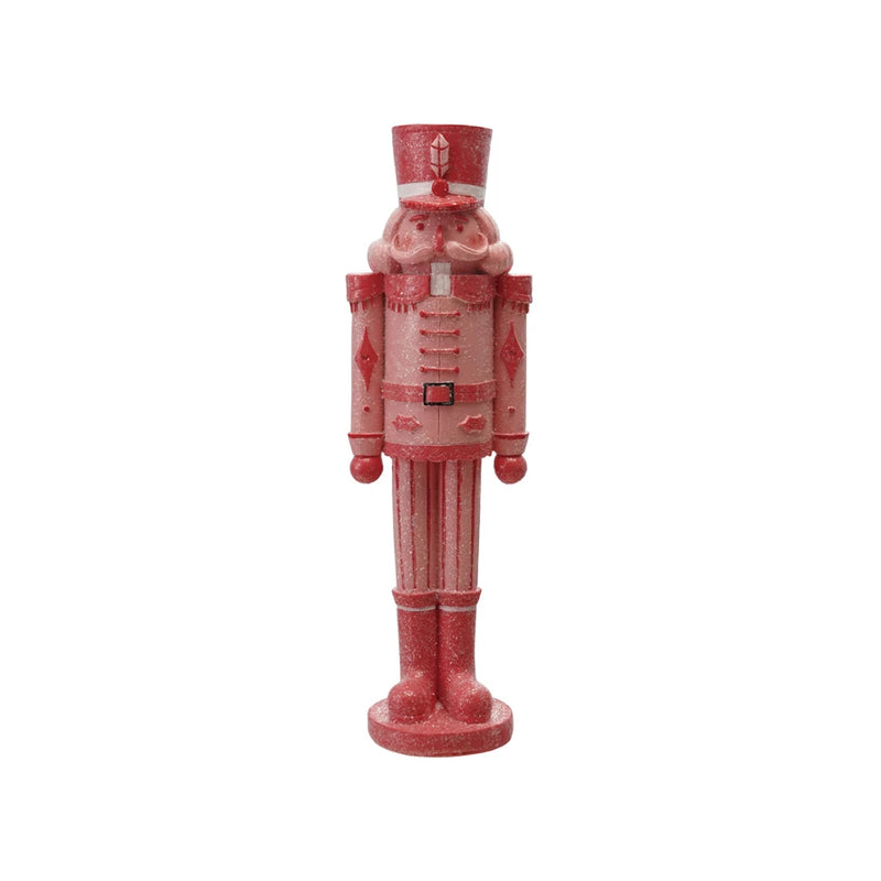 Resin Nutcracker Red + Pink