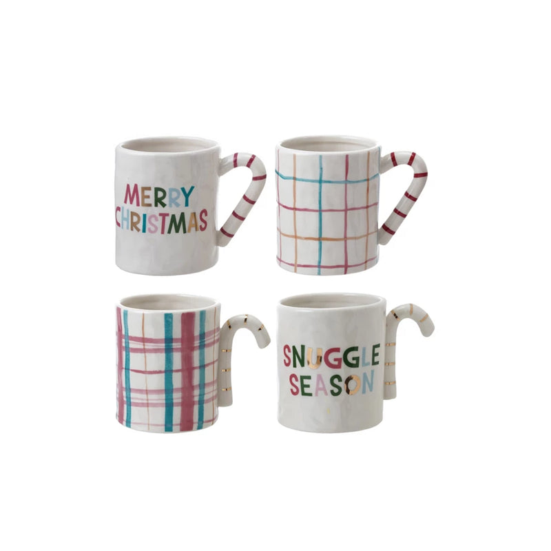 Candy Handle Christmas Mug