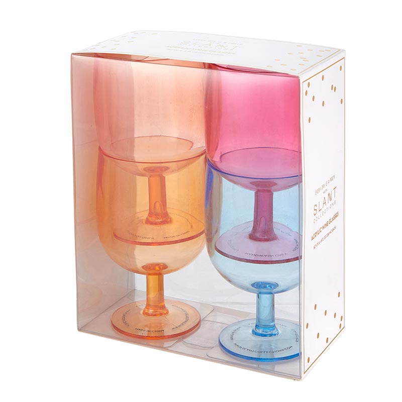 Set of 4 Stackable Wine Glasses