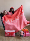 Pink + Red 'Merry' Blanket