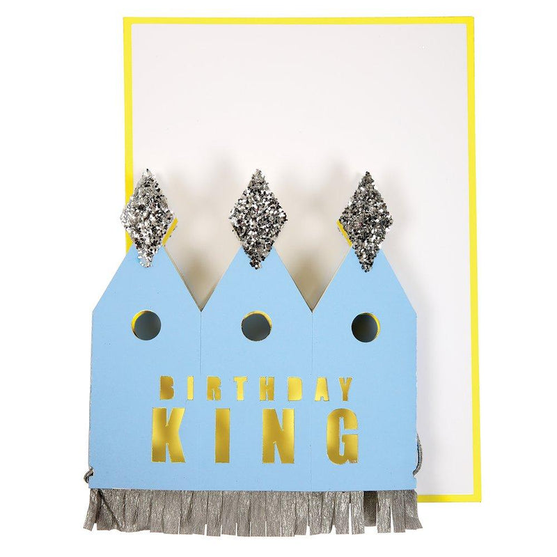 Birthday King Birthday Card with Crown