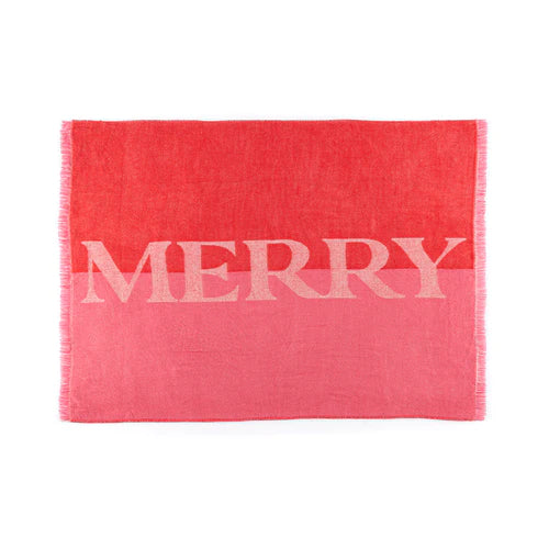 Pink + Red 'Merry' Blanket