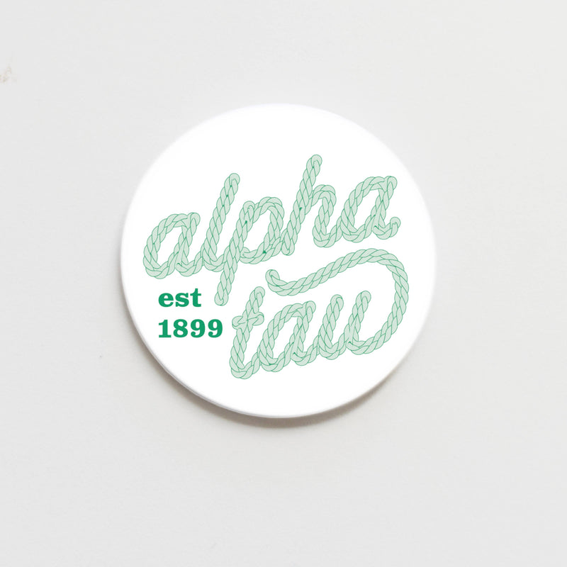 Alpha Sigma Tau Howdy Greek Button - 2.25 inch