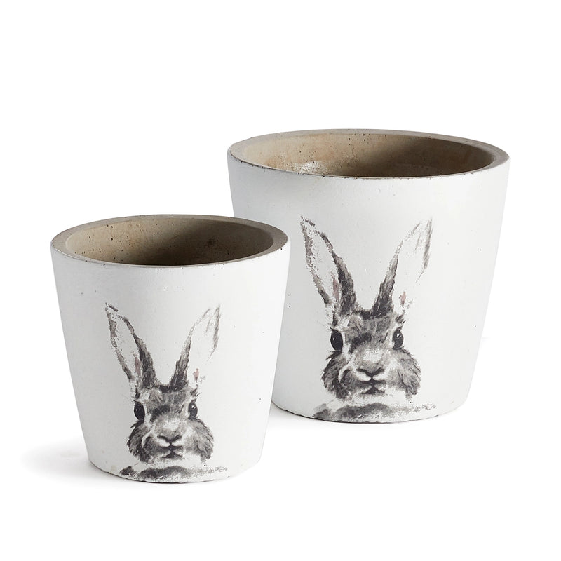 Watercolor Rabbit Pots