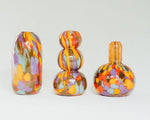 Glass Blown Jester Mini Vase: Straight Vase