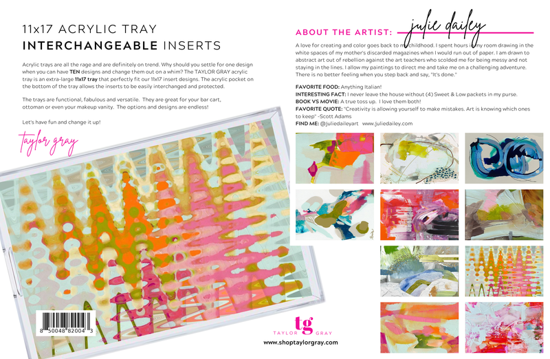 Acrylic Tray JULIE DAILEY COLLAB insert set of 10