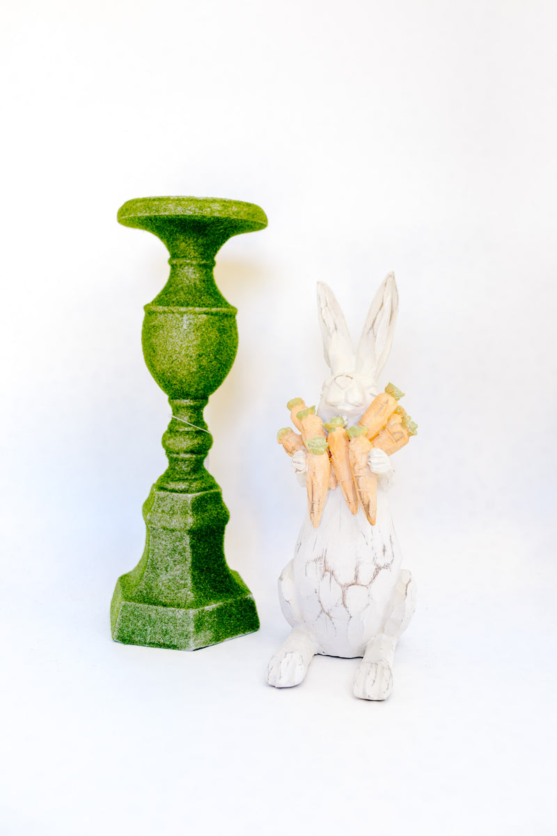 Resin Outdoor Moss Candle Holder - 16"