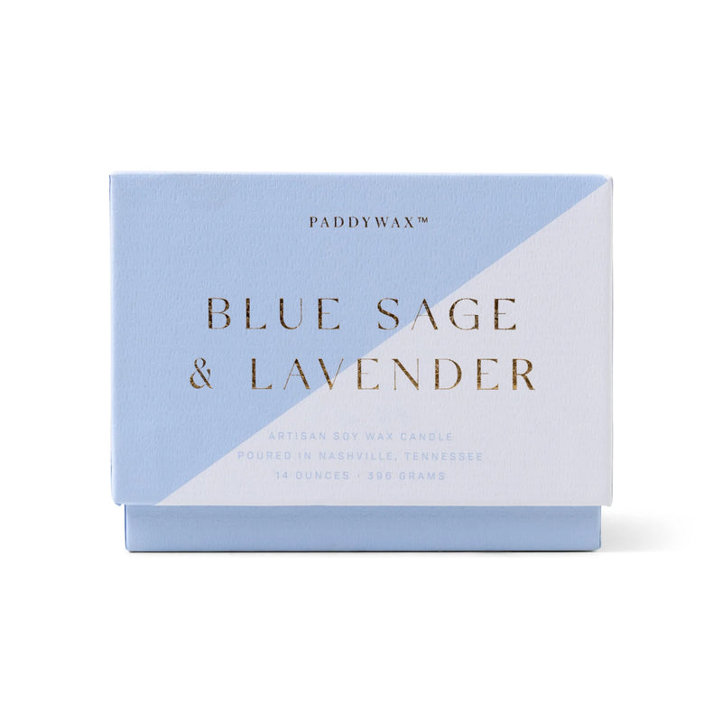 Whirl Light Blue Swirl Glass - Sage + Lavender