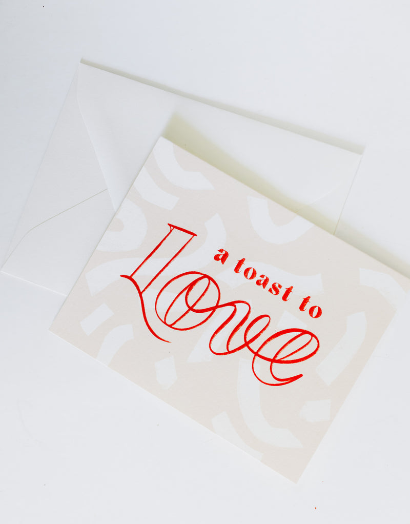 A toast to love Card