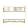 Metal 2-Tier Dish Drainer, Gold Finish