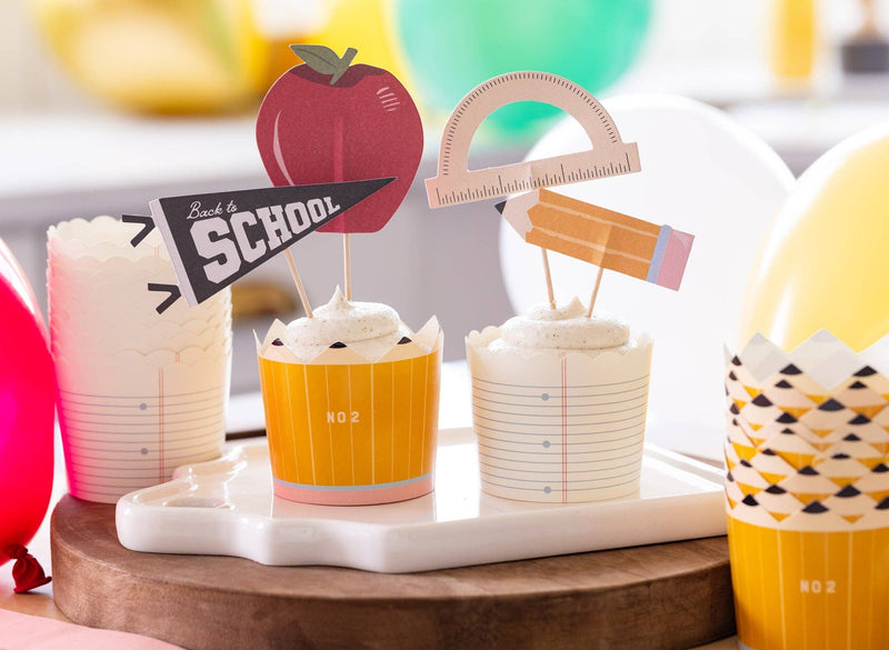 Back To School cupcacke topper