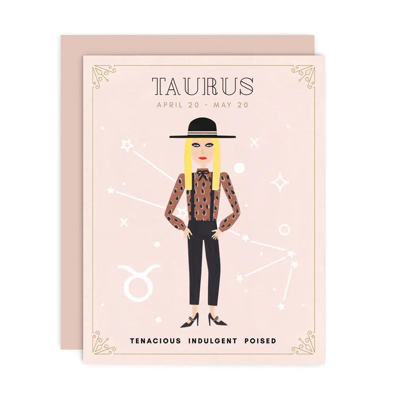 Taurus Zodiac Babe Card