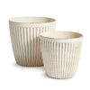 Glazelite Ribbed Round Pots