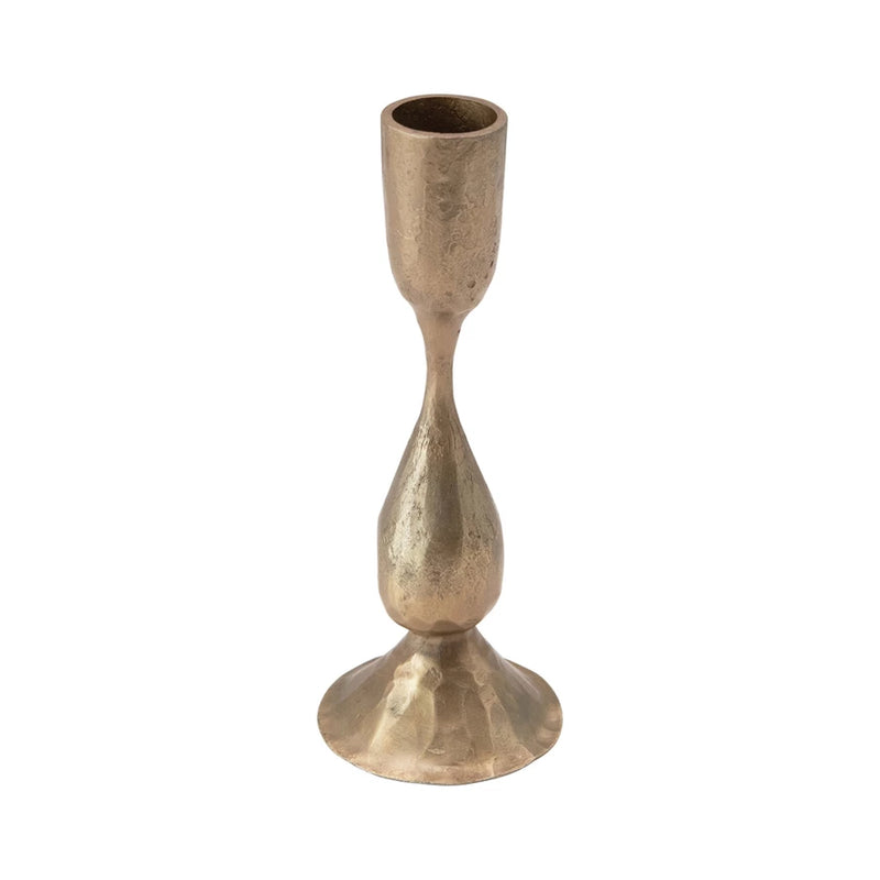 Hand-Forged Metal Taper Holder | Hour Glass Shaped