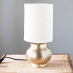 Table Lamp with Engraved Gold Base