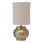 Table Lamp with Engraved Gold Base