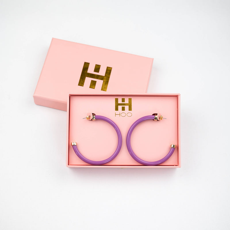 Dark Orchid Hoo Hoops