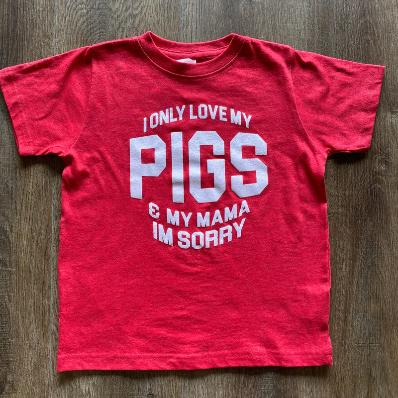 Kids Shirt - I only love my pigs