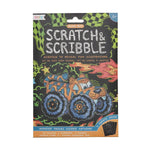 Mini Scratch & Scribble Art Kit: Monster Trucks