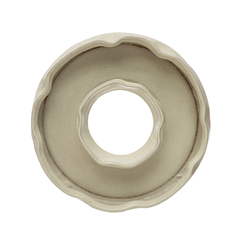 Round Stoneware Ring Serving Dish